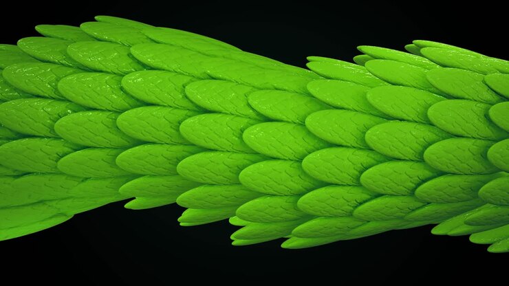 Green dragon scales texture