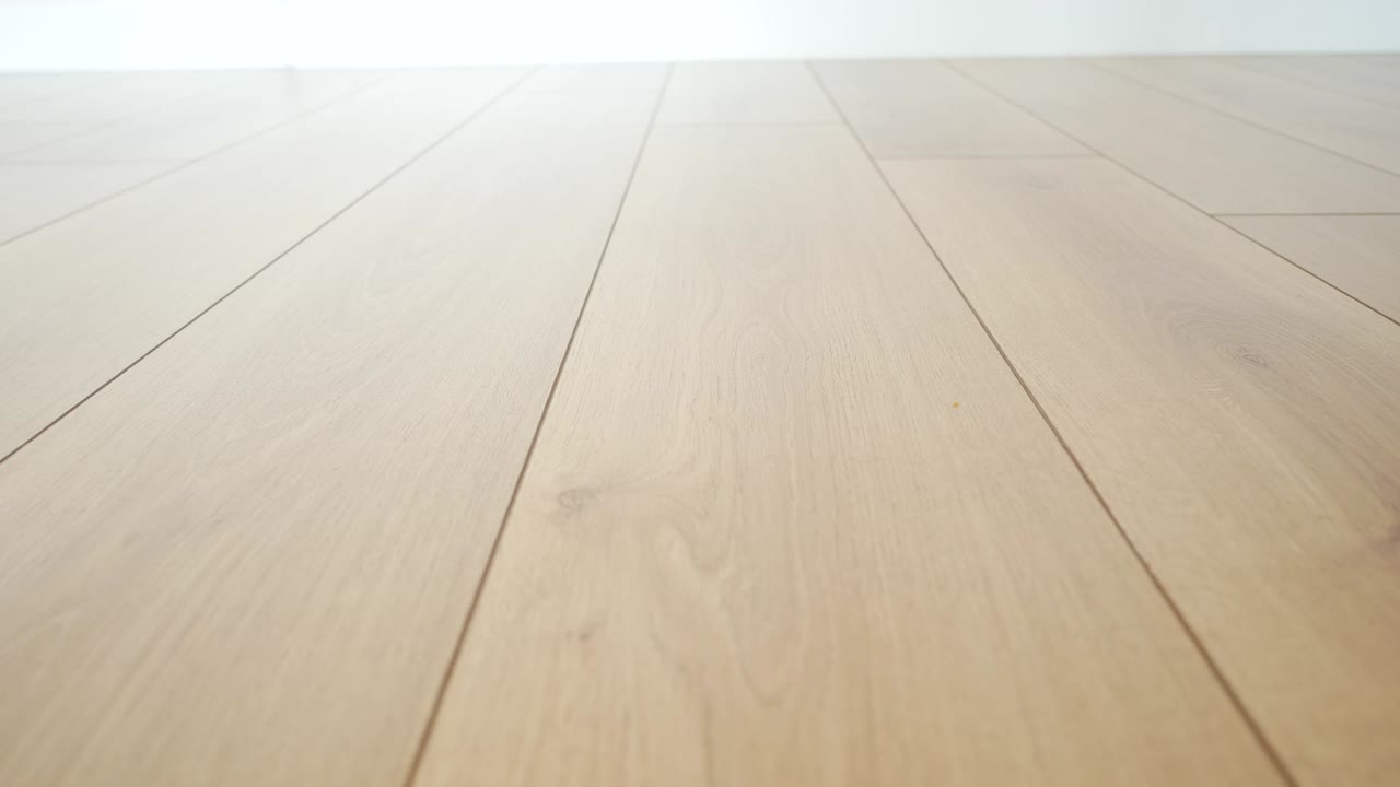 Light Beige Laminate Wood Flooring
