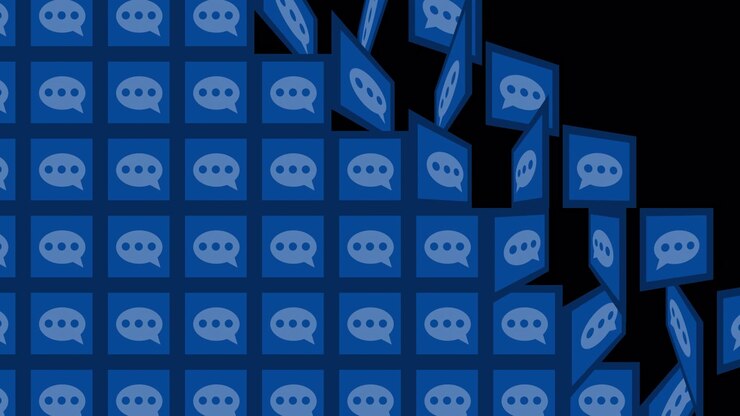 Repeating speech bubble pattern