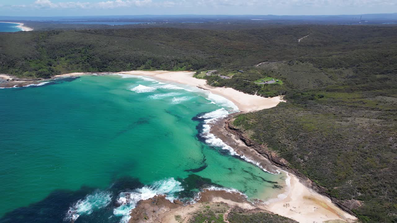 Aerial Shot Of Frazer Beach And Bongon Beach In New South Wales, Australia