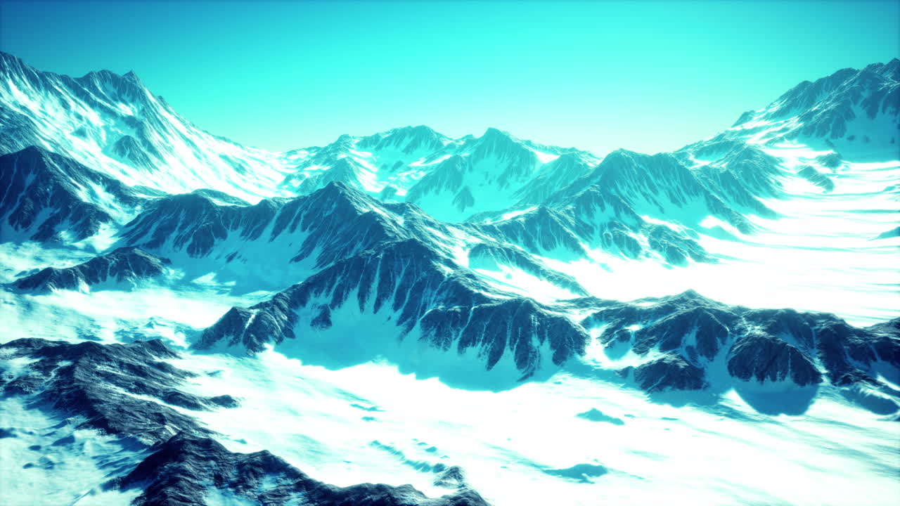 눈  ⁇ 인 아름다운 산꼭대기