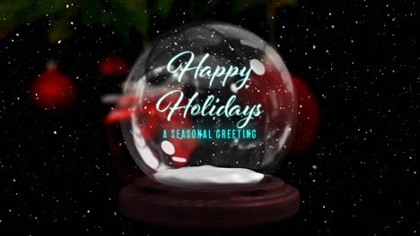 Animation-of-snow-globe-with-seasons-greetings-and-shooting-star-over-snow-falling