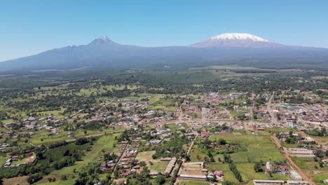 clean environment in the slopes of mount kilimanjaro africa in loitokitok . small settlement in the slopes of mount kilimanjaro.