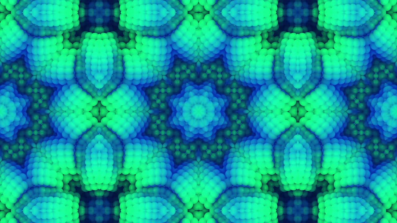 3d en bucle abstracto ornamentado fondo decorativo. hipnótico caleidoscopio de moda.