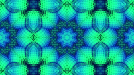 3d en bucle abstracto ornamentado fondo decorativo. hipnótico caleidoscopio de moda.