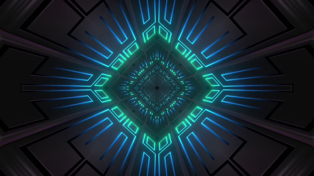 Abstract Neon Tunnel