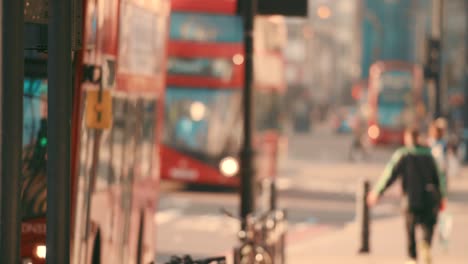 4k video footage of unrecognisable people traveling through the city