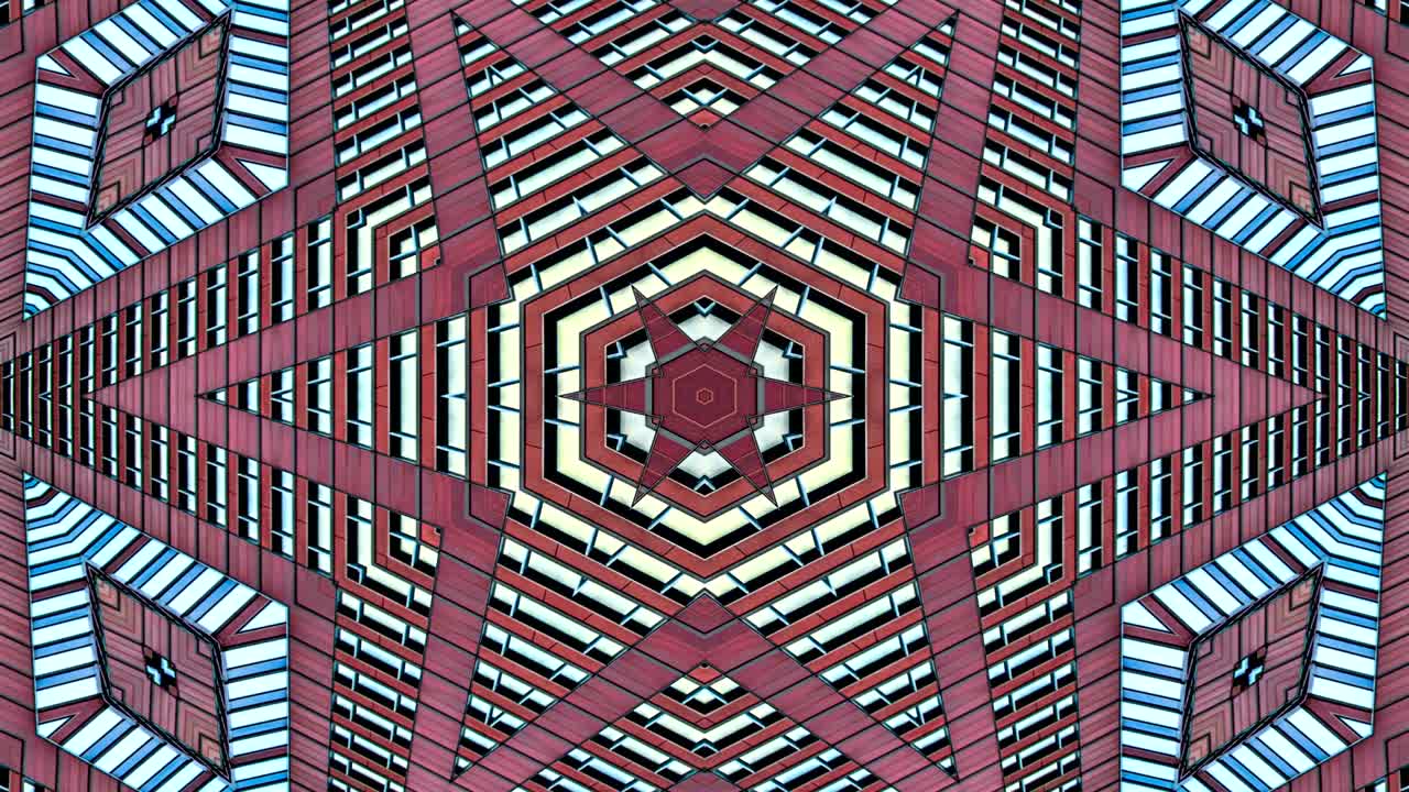 patrón kaleidoscópico abstracto