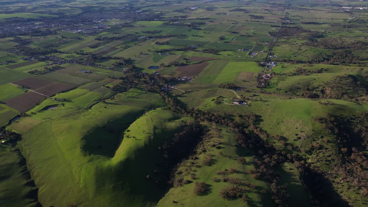 Drone Shot Over Rifle Range Lookout In Bethany, South Australia