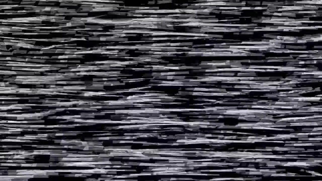 Effetto glitch digitale astratto con linee orizzontali.