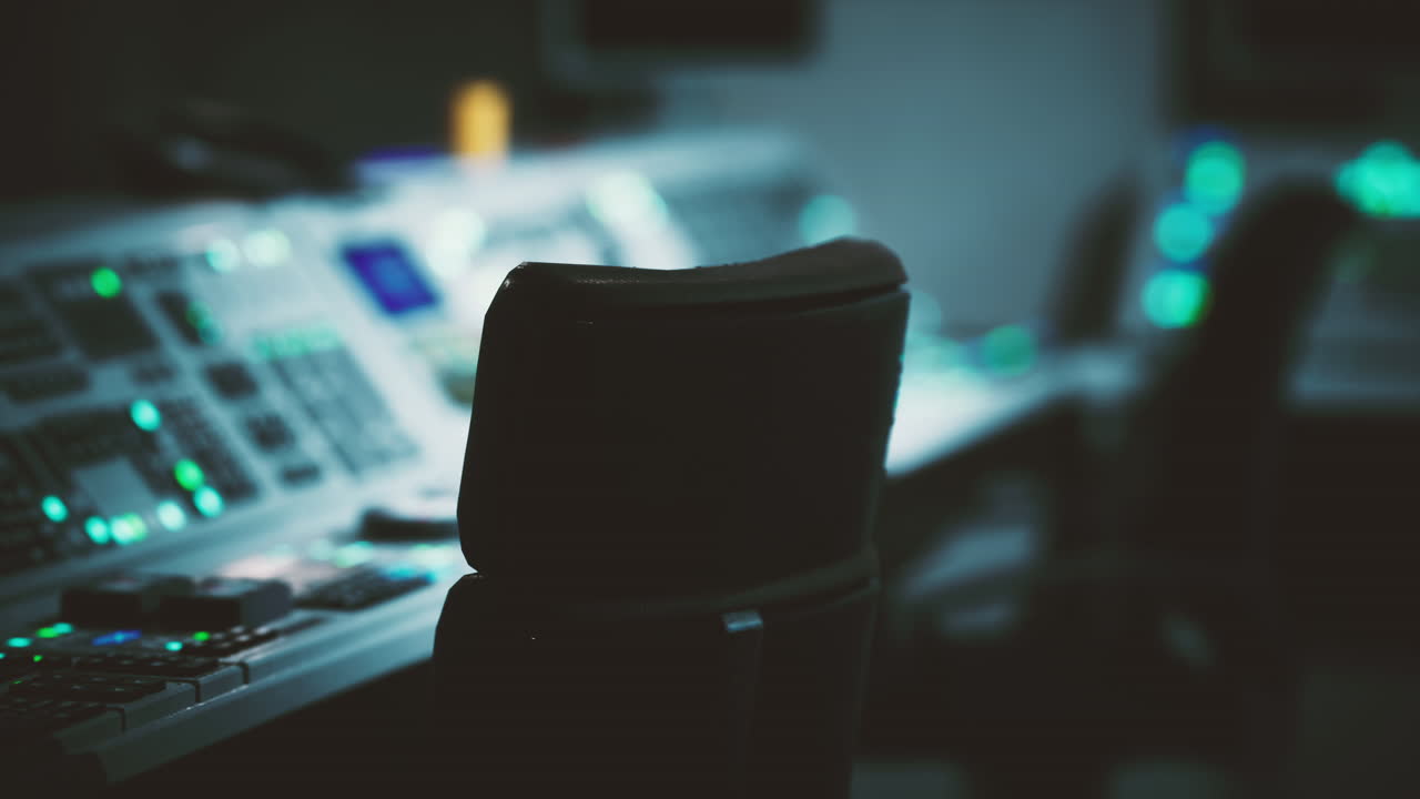 empty power plant control room