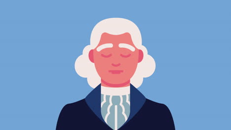 george washington president character animation