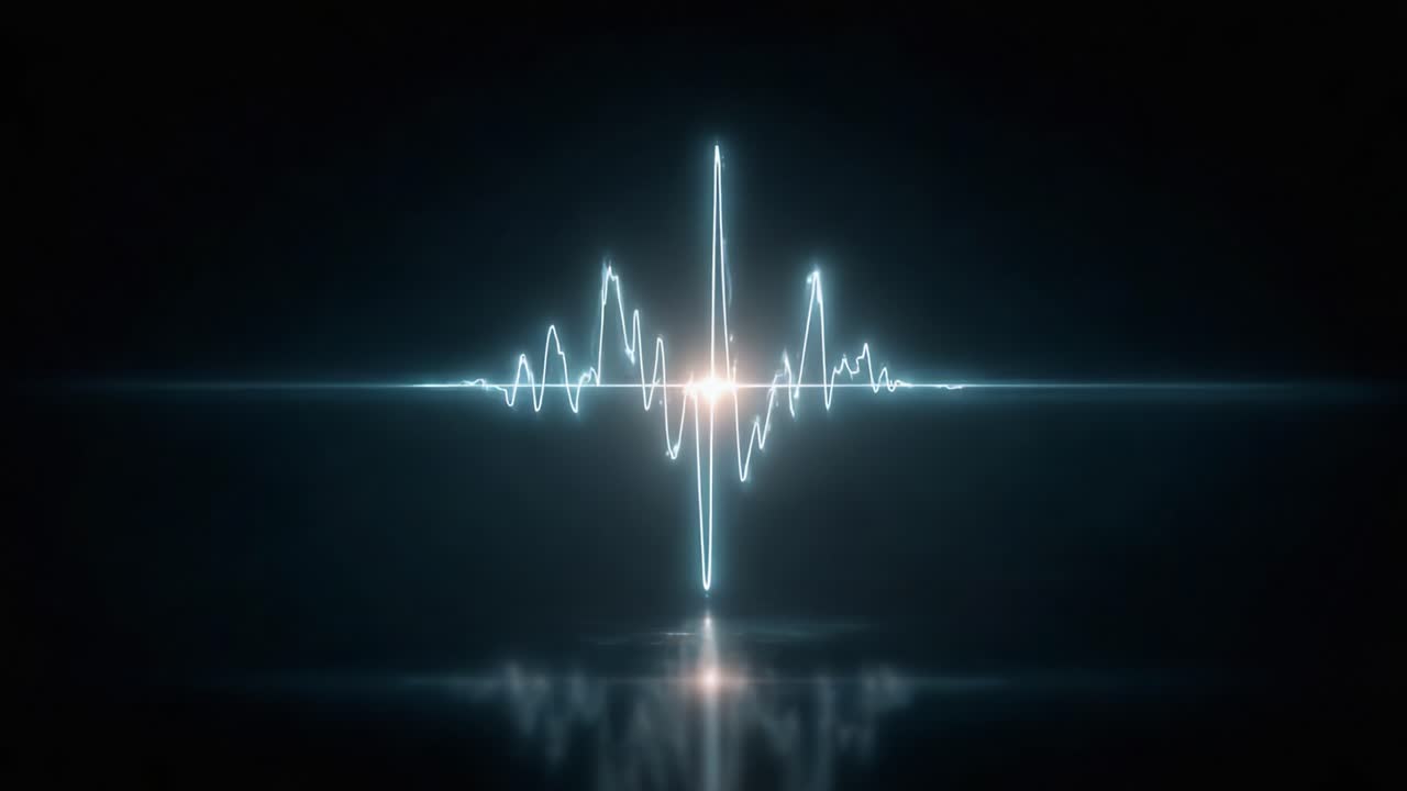 A Stunning Visualization of Sound Waves: Exploring the Intricate Patterns and Dynamics of Audio Frequencies Captured in Brilliant Light and Depth