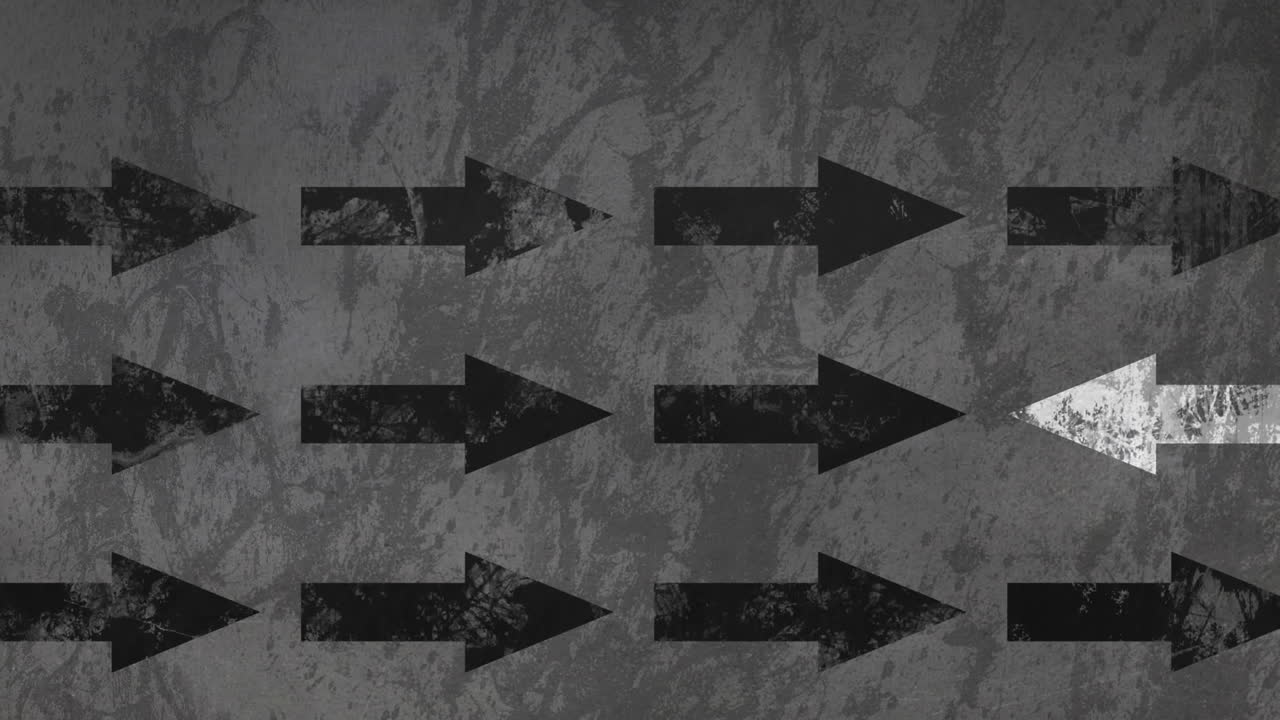 animación de flechas en fondo gris