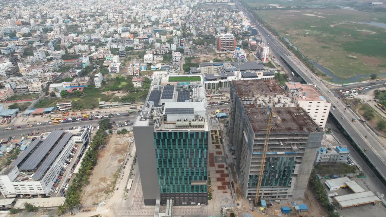imágenes aéreas de principalmente residencial pallikaranai ubicado en la ciudad de chennai
