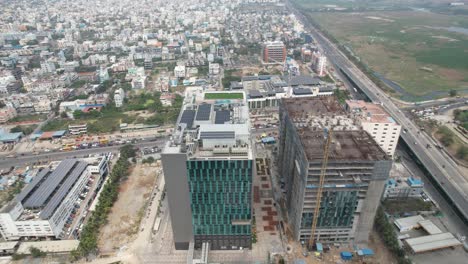 Aerial-footage-of-mainly-residential-Pallikaranai-located-in-Chennai-City