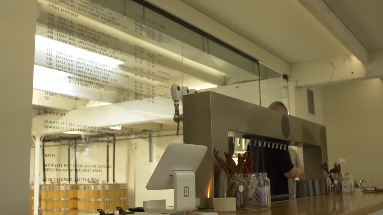 pan of a modern craft beer brewery