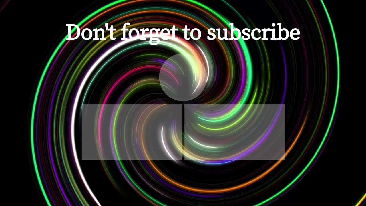 보르텍스 네온 엔드 카드 엔딩 스크린 모션 그래픽