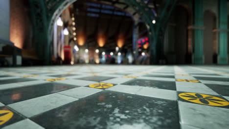 old retro steam train station