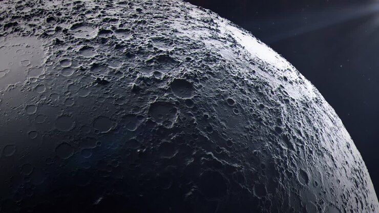 Plano de situação realista da Lua