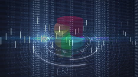 Animación-De-Gráficos-Circulares-Y-Gráficos-De-Barras-Sobre-Datos-Financieros-Y-Números-Del-Mercado-De-Valores