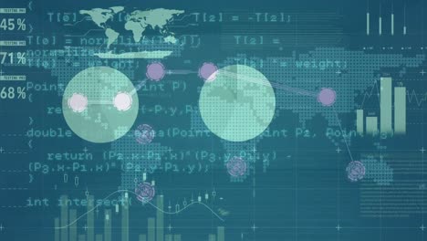 Animation-of-statistics-and-data-processing-over-world-map