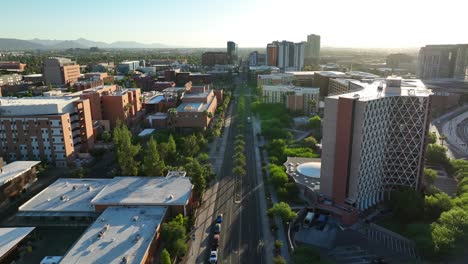 Campus-De-La-Universidad-Estatal-De-Arizona-En-Tempe,-Az