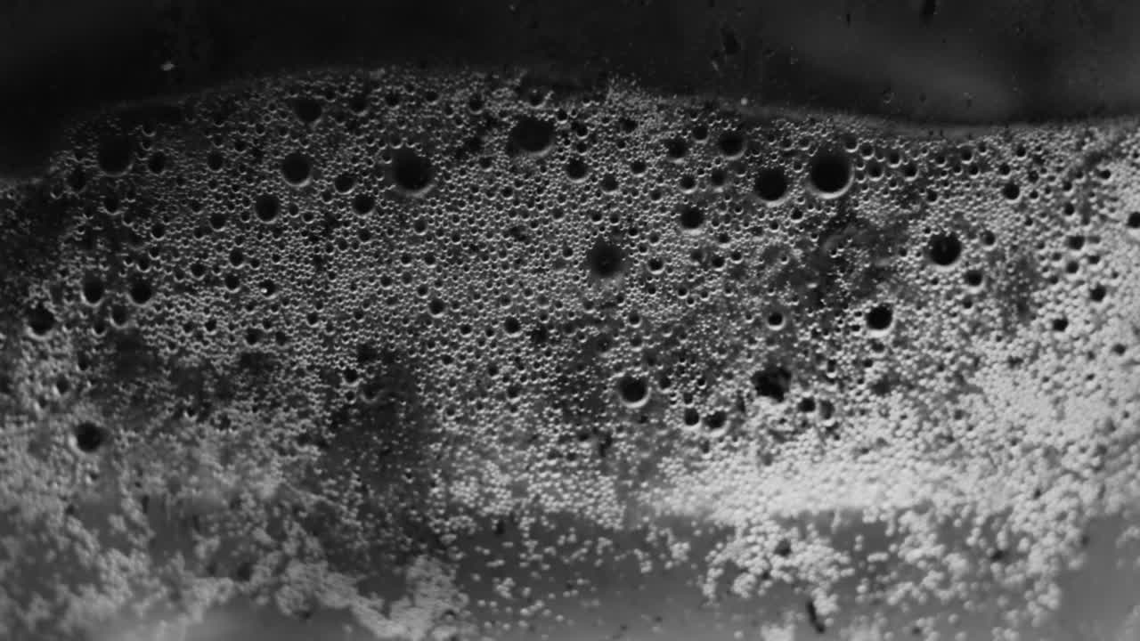 거품과 거품의 클로즈업