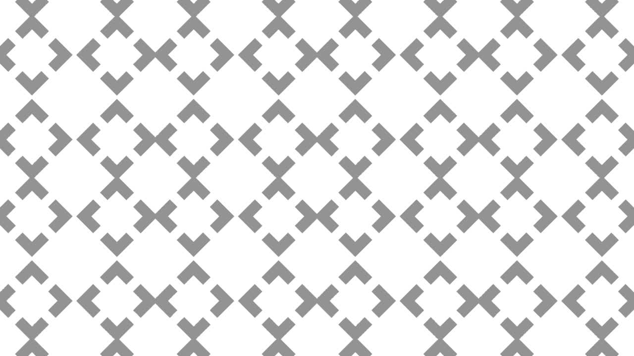 Graphic pattern in black and white with stroboscopic and hypnotic effect, while increasing in size and then reducing it.