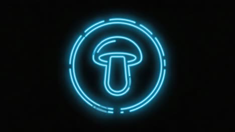 neon mushroom icon