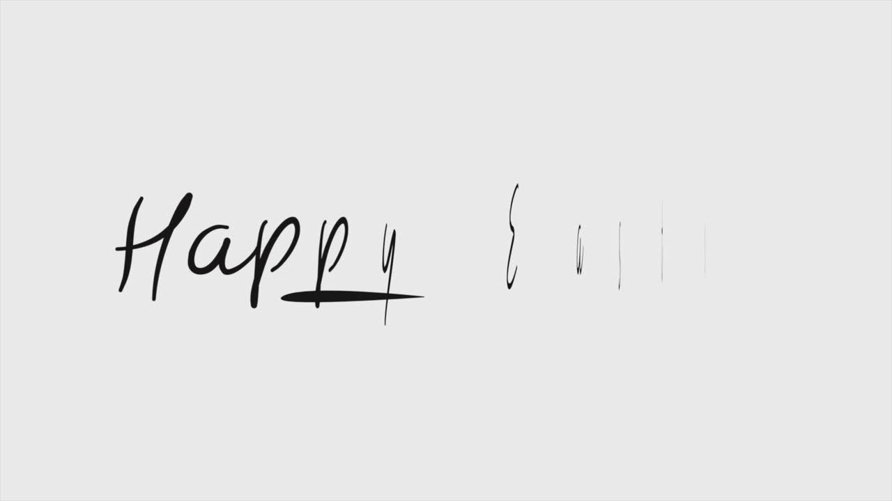 패션에 검은색 브러시와 함께 행복한 부활절  ⁇ 색 그라디언트