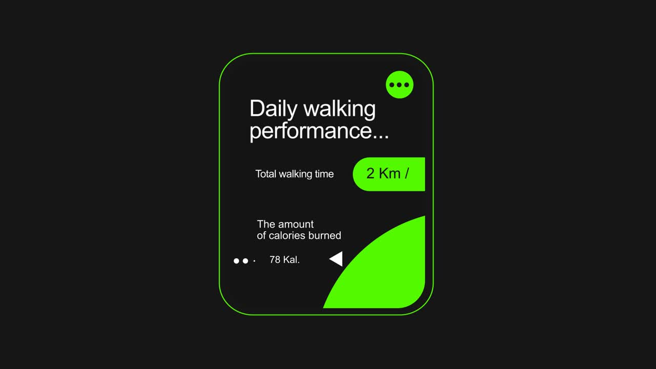 Daily Walking Performance and Calorie Tracking
