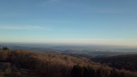 aerial view of a scenic winter landscape
