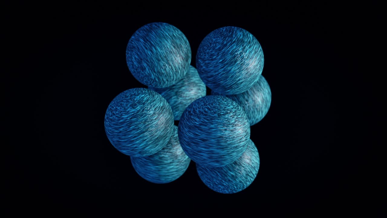 diseño abstracto de esfera azul 3d