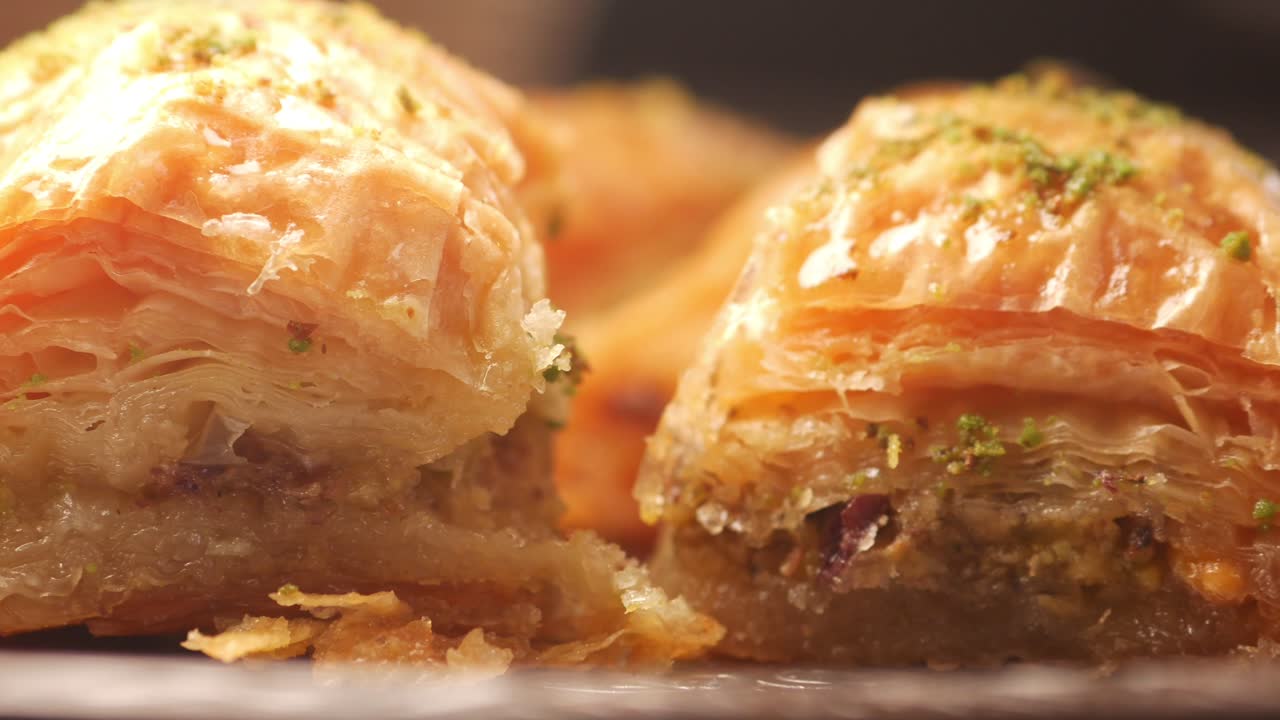 Primo piano di baklava