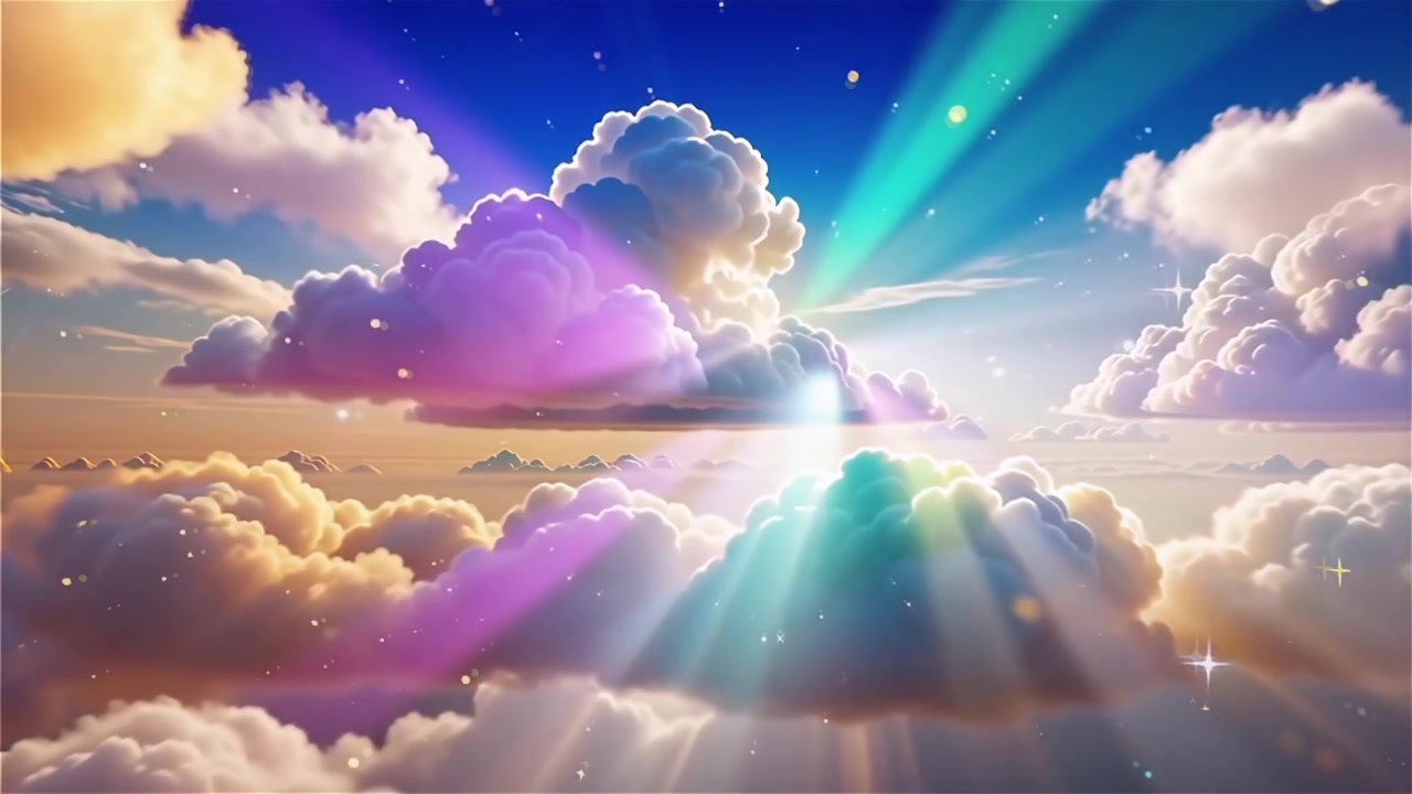 Sfondo di Adorazione Cristiana con Luce Celeste