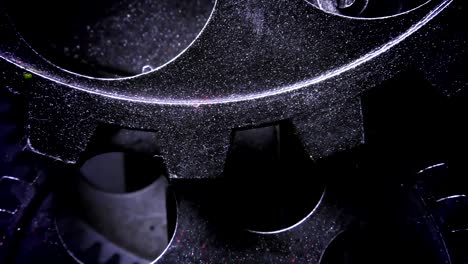 grunge abstracto engranajes de reloj sucios y oxidados concepto industrial y comercial
