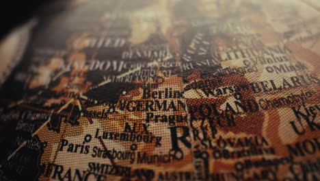 vintage european map detail