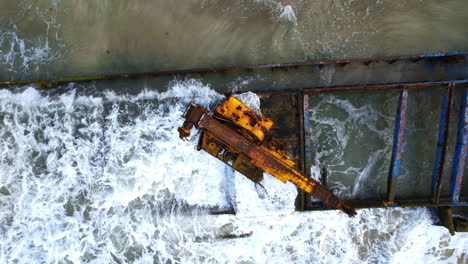 aerial view: shipwreck nestled in the tropical paradise of puerto viejo.