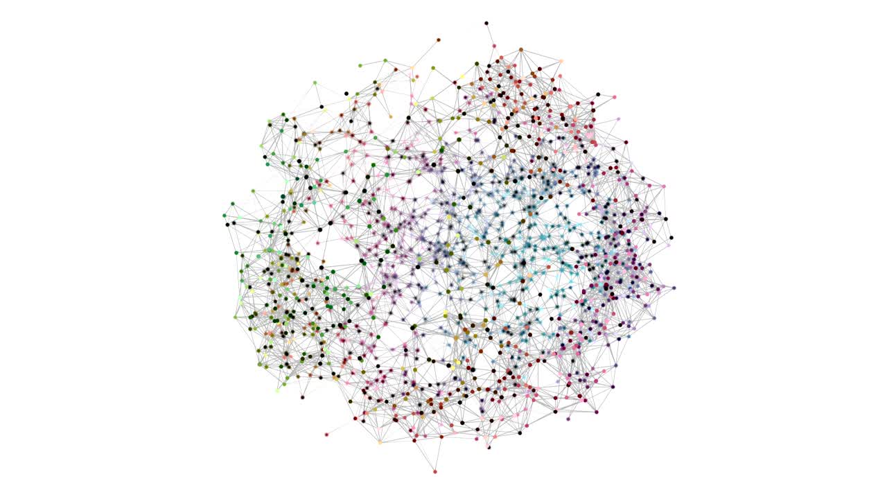 Fantastic plexus animation with modern triangles in slow motion, 4096x2304 loop 4K