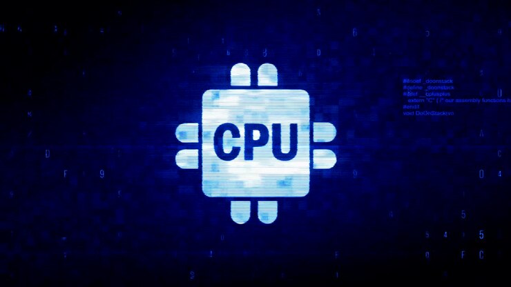 Computer digitaal CPU symbool digitale pixel ruis fout animatie