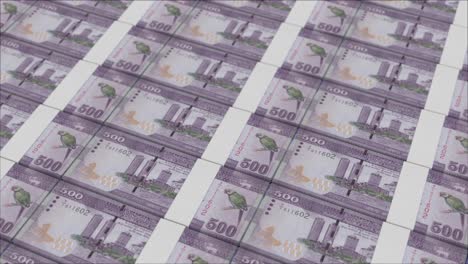 billetes de 500 rupias de sri lanka impresos por una imprenta de dinero