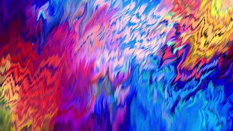 animación abstractamente colorida fondo líquido multicolor hermosa película de pintura digital, película de fondo abstracta