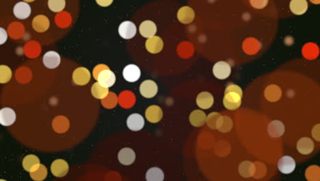 gold bokeh and glitters falling on shiny gradient