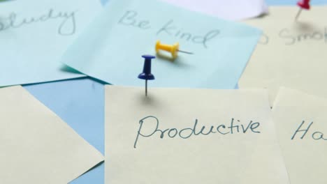 sticky notes with motivational messages