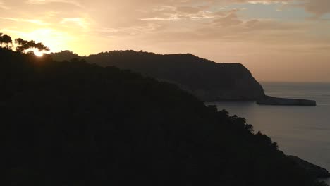 ibiza mountain sunset colorful benirras bay island