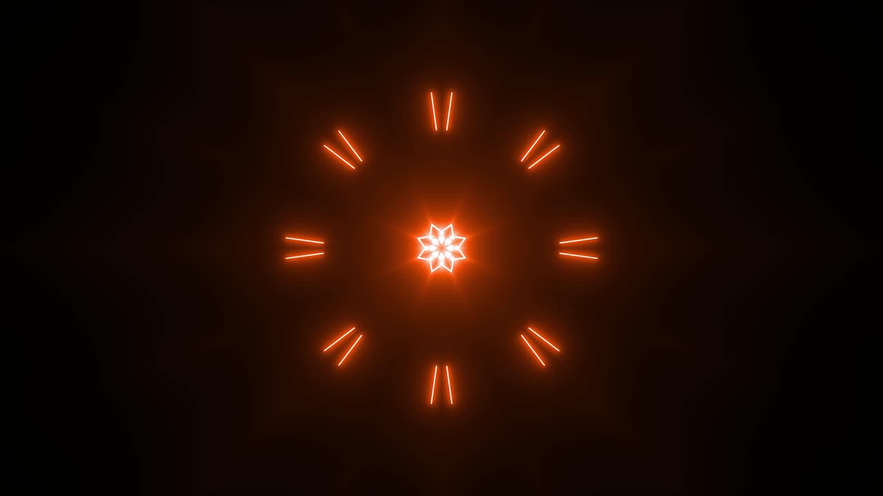 Abstract Orange Light Show Pattern