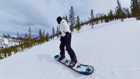 colorado mountain of person snowboarding