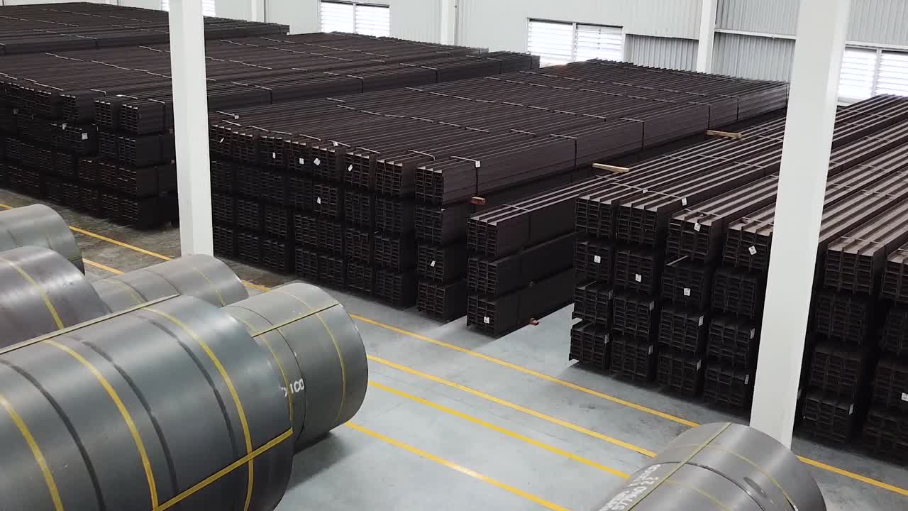 metal material stock aerial