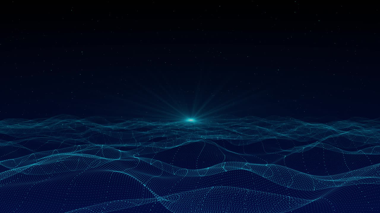 Abstract Digital Wave Pattern